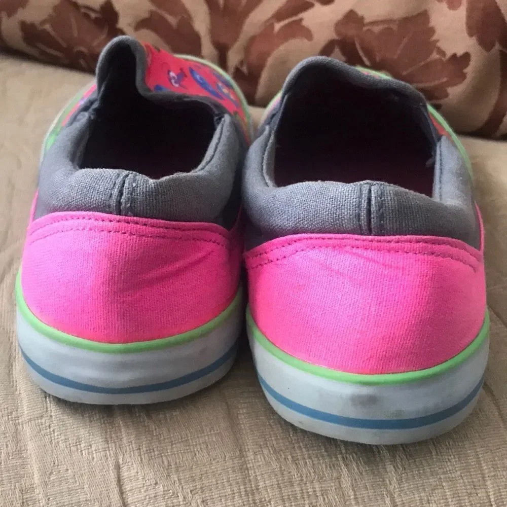 Inside out movie girls shoes slip on 3 pink vans sneakers